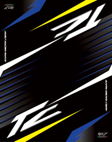 Workstation Floor Mat Black, Blue, White, Yellow, 1, nordicamoto.ro
