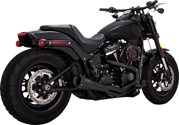 2-into-1 Upsweep Exhaust System Black, 2, nordicamoto.ro