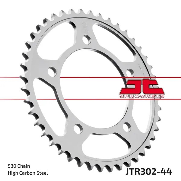 JT SPROCKETS Indukciós edzésű hátsó lánckerék, fekete cinkbevonatú, fekete, cink, 1, nordicamoto.ro