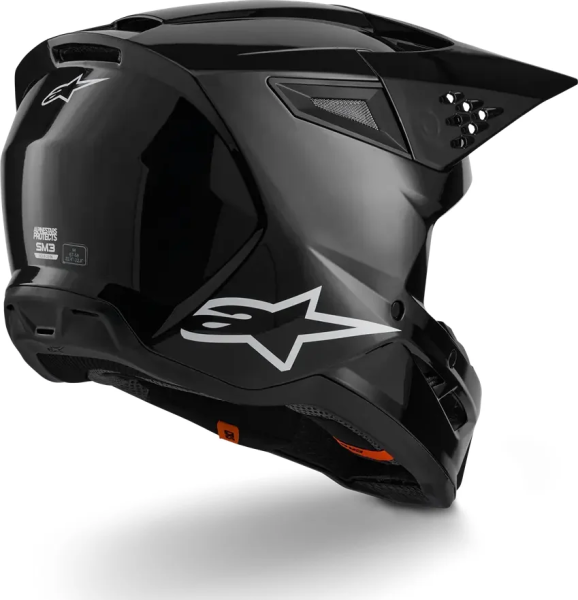 Alpinestars Sm3 Solid Black Gloss S bukósisak, 6, nordicamoto.ro