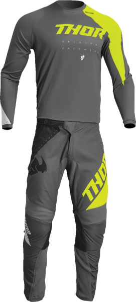 Tricou Copii Thor Sector Edge Acid/Gray XS, 3, nordicamoto.ro