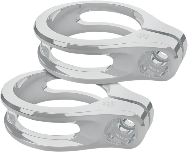 Fork Clamp Mounts Chrome, 1, nordicamoto.ro