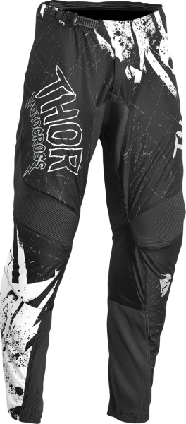 Pantaloni Copii Thor Sector Gnar Black/White 24, 1, nordicamoto.ro