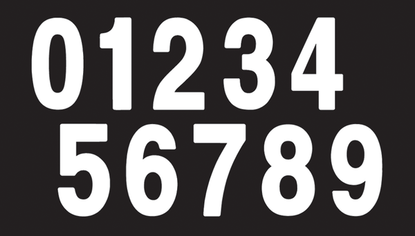 Pro Numbers White, 3, nordicamoto.ro