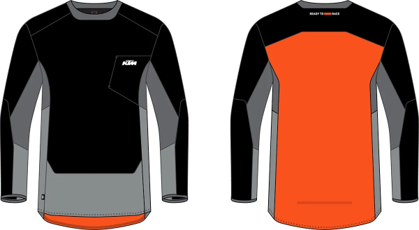 KTM RACETECH PRO póló, fekete/szürke, L, 1, nordicamoto.ro