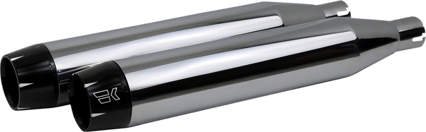 3-1/2(r) Softail Shredder Mufflers Chrome, 1, nordicamoto.ro