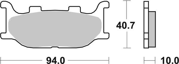 Hf Street Ceramic Organic Brake Pads, 1, nordicamoto.ro