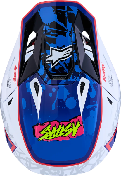 Alpinestars S-M7 Blaster sisak, fehér/kék/piros, XS, 6, nordicamoto.ro