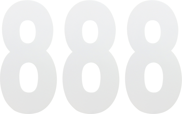Standard Numbers White, 1, nordicamoto.ro