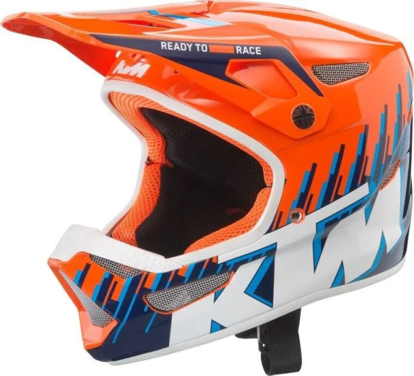 KTM Status kék/narancssárga gyermek sisak, S méret / 47–48, 1, nordicamoto.ro
