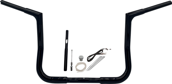 1-1/4(r) Ez Install Flat Top Handlebar Kit Black, 4, nordicamoto.ro