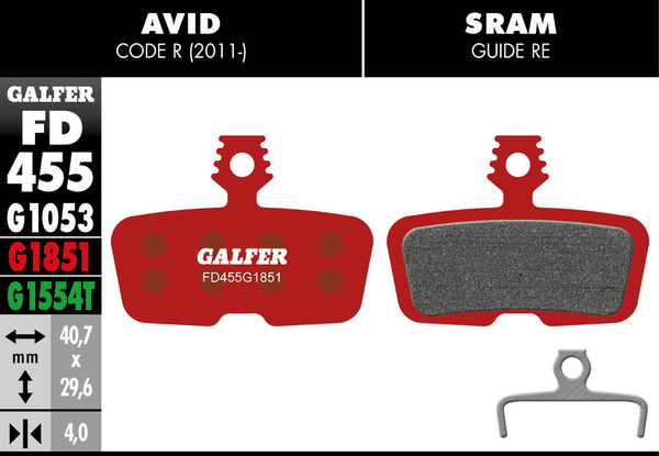 G1851 Advanced Brake Pads, 1, nordicamoto.ro