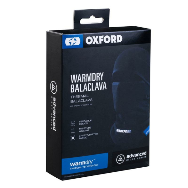 Oxford Advanced Warmdry fekete balaclava, 1, nordicamoto.ro