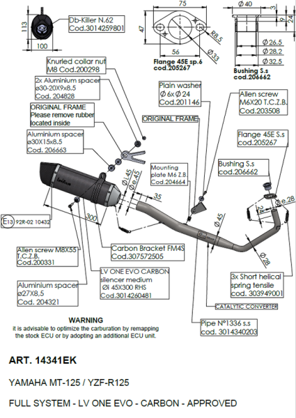 Lv One Evo Carbon Full-system Exhaust Black, Matte, 1, nordicamoto.ro