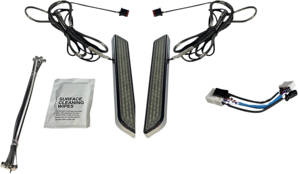 Led Front Fork Lightz Chrome, 1, nordicamoto.ro