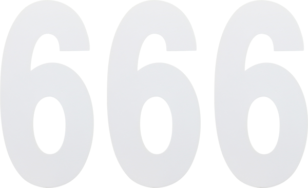 Standard Numbers White, 2, nordicamoto.ro