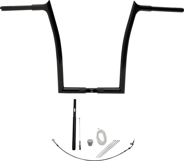 1-1/4(r) Ez Install Pointed Top Handlebar Kit Black, 3, nordicamoto.ro