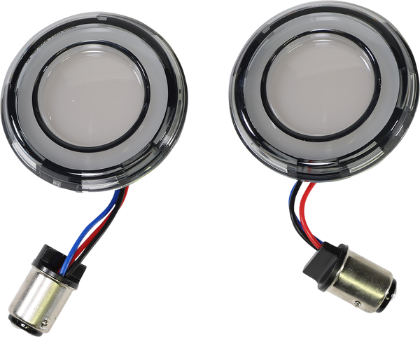 Tracer L.e.d. Front Turn Signal Conversions Amber, White, 3, nordicamoto.ro