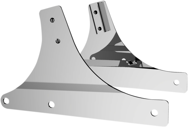 Sissy Bar Side Plates Silver, 4, nordicamoto.ro