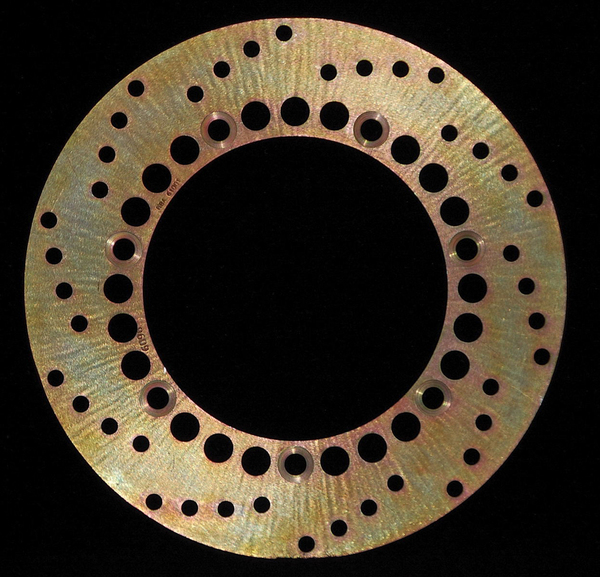 Round D-series Fixed Offroad Brake Rotor Gold, Zinc, 1, nordicamoto.ro