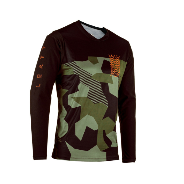 Tricou Copii MTB Leatt Gravity 4.0 Camo Black/Green XL, 1, nordicamoto.ro