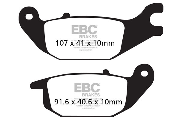 Sfa Series Organic Scooter Brake Pads, 1, nordicamoto.ro