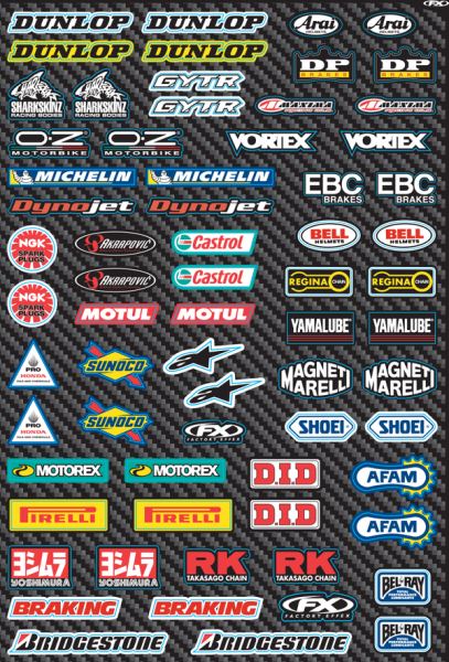 Sponsor/logo Sticker Sheet Multi, 2, nordicamoto.ro