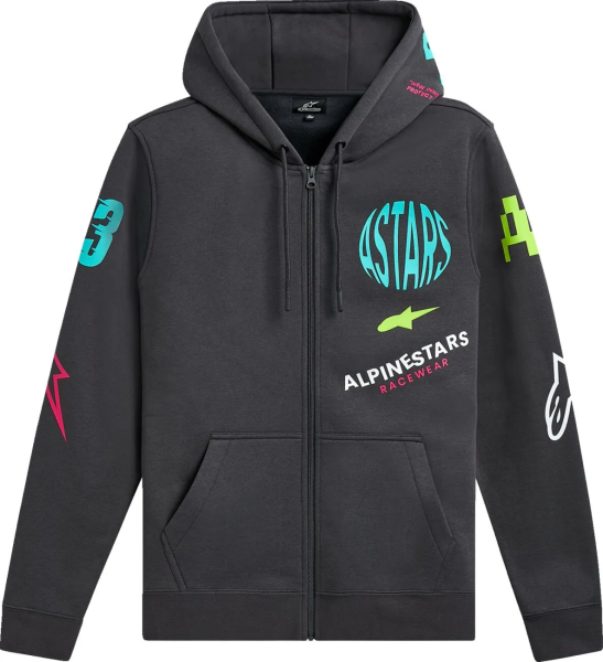 Alpinestars Variegate Zip Hoodie Gray  L, 1, nordicamoto.ro