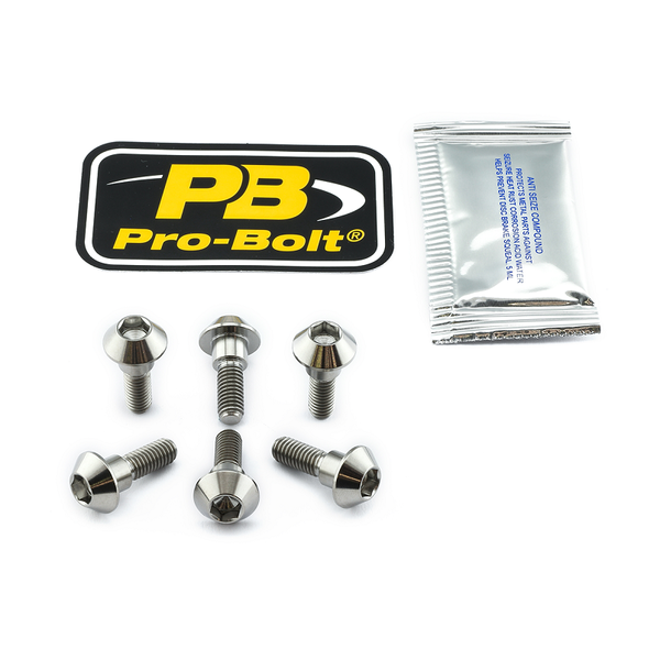 Brake Rotor Mounting Bolt Kit Silver, Unfinished, 2, nordicamoto.ro