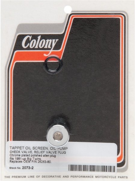 Oil Pump Plug Silver, 1, nordicamoto.ro