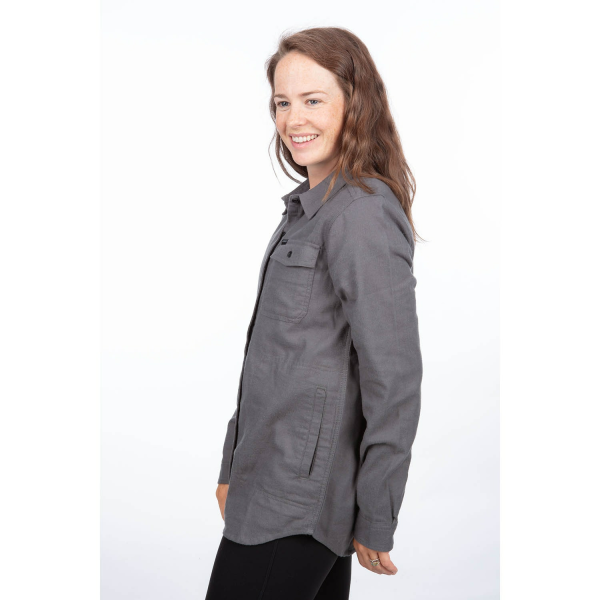 Cămașă flanel damă  Klim Kinsey Midweight Asphalt Heather (Non-Current), 14, nordicamoto.ro