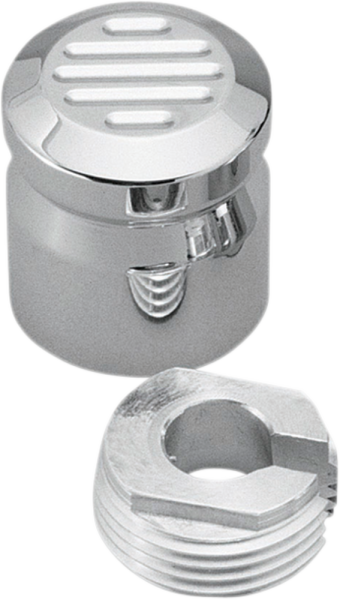 Chrome Billet Choke Cable Knob Cover Silver, 1, nordicamoto.ro