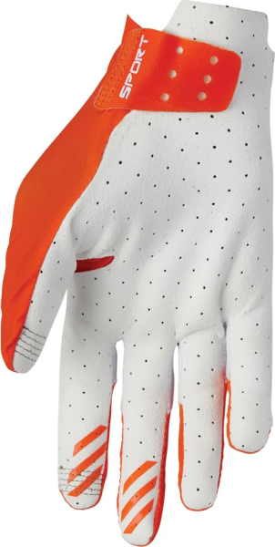 Thor Sportmode Vented kesztyű, fehér/narancssárga, XS méret, 8, nordicamoto.ro