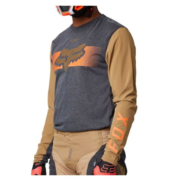 Tricou Fox Ranger Brown/Grey 2XL, 4, nordicamoto.ro