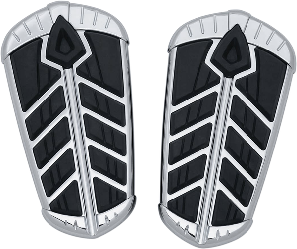 Spear Driver And Passenger Floorboard Inserts Silver, 1, nordicamoto.ro