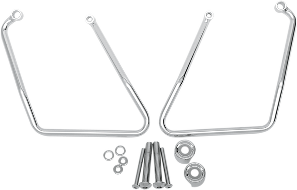 Chrome Saddlebag Support Brackets Silver, 1, nordicamoto.ro