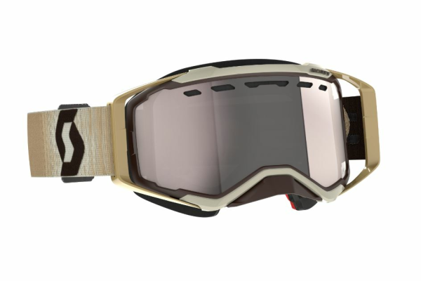 Scott Goggle Prospect Snow Cross beige/brown / enhancer silver chrome, 1, nordicamoto.ro