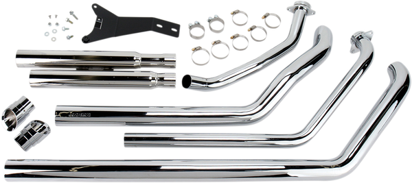 Streetrod Slashdown Exhaust System Chrome, 3, nordicamoto.ro