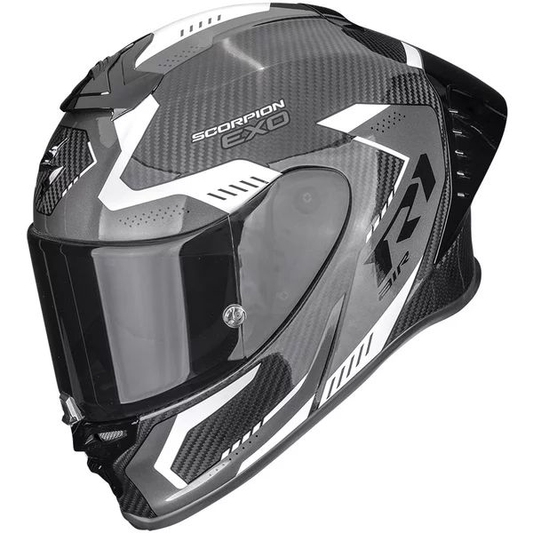 SCORPION EXO-R1 EVO II CARBON AIR PROPEL S teljes arcú sport sisak, fekete/piros, 2, nordicamoto.ro