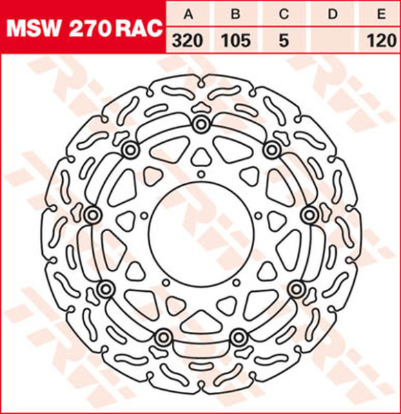Contoured Floating Brake Rotor Titan, 1, nordicamoto.ro