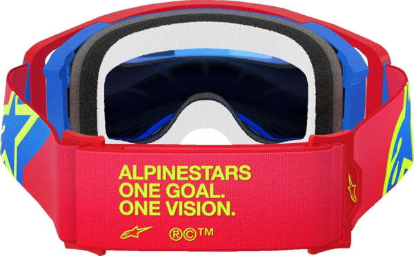 Alpinestars Supertech Corp Abs Vision védőszemüveg, piros/kék, EGY MÉRET MINDENKINEK, 2, nordicamoto.ro
