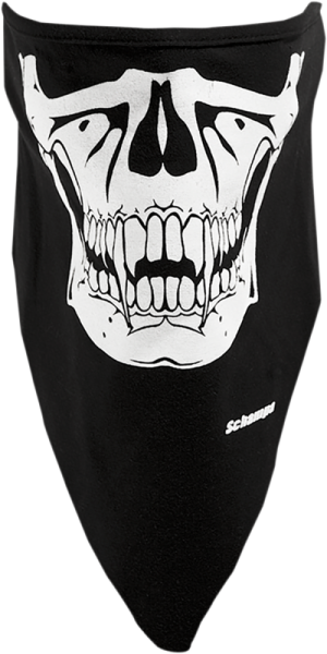 Glow In The Dark Skull Stretch Half-face Mask Black, 1, nordicamoto.ro
