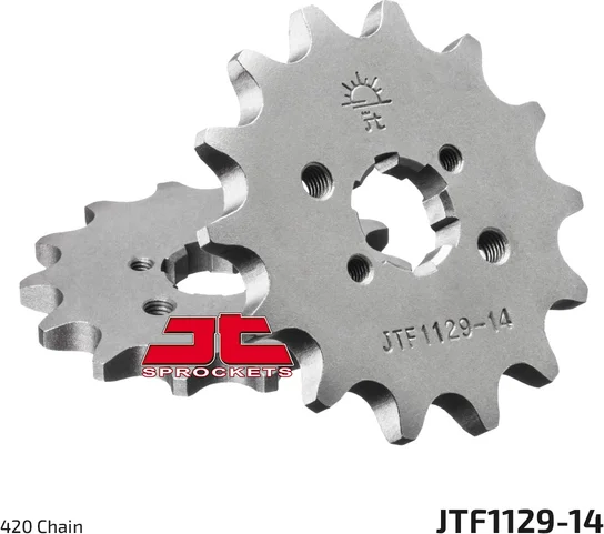 JT SPROCKETS Első lánckerék, természetes színű, 1, nordicamoto.ro