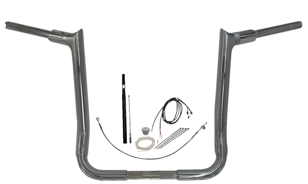 1-1/2(r) Ez Install Pointed Top Handlebar Kit Silver, 1, nordicamoto.ro