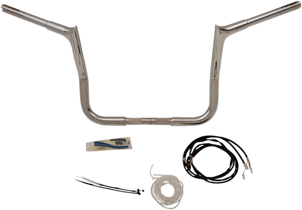 1-1/4(r) Ez Install Pointed Top Handlebar Kit Silver, 1, nordicamoto.ro