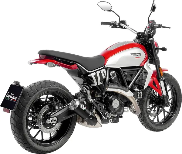 LeoVince LV-10 szénszálas slip-on kipufogórendszer a Ducati Scrambler 800-hoz, 4, nordicamoto.ro