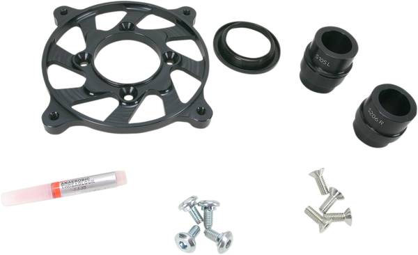 Carrier Ring Set Anodized, Black, 1, nordicamoto.ro