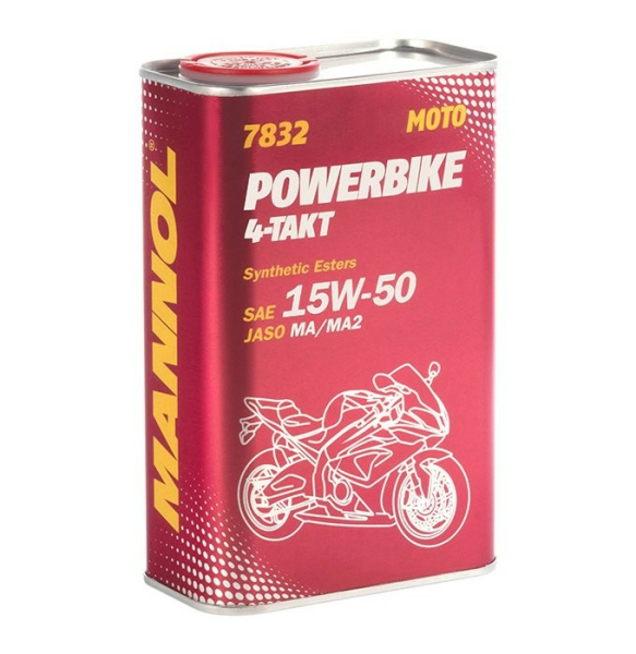 MANNOL MOTO POWERBIKE 4T szintetikus 15W-50 10 l, 1, nordicamoto.ro