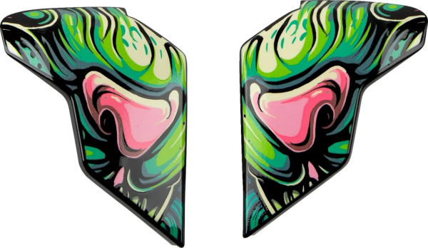 Placi Laterale Casca Icon Airflite Blue, Green ONE SIZE, 1, nordicamoto.ro