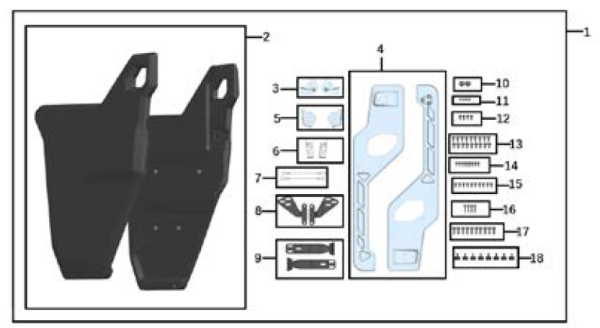 SET UȘI HALF-DOOR FAȚĂ CFMOTO (STÂNGA + DREAPTA), 4, nordicamoto.ro